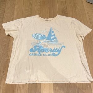 Spell Cruise Club Tee In Antique White In Beige